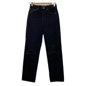 Denim Forum Aritzia The Joni High Rise Loose Jean in Black Eyeliner